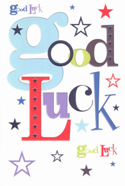 Confident and uplifting, this Friern Barnet good luck card exudes a spirited charm-the kind of energy you might feel before a big step, surrounded by the familiar faces of your neighbourhood. The striking initial-a rounded baby-blue 'g'-anchors the card, inviting attention with its brightness, while bold reds and inky purples weave in layers of both levity and gravitas. A parade of fonts brings playfulness, balanced expertly against the calm presence of the crisp white base. Stars of every shape and shade-indigo, sapphire, gentle lavender, and subtle moss-cascading across the card, conjure images of starry evenings over Bethune Park, where dreams seem only a breath away. The surface is irresistibly smooth, hinting at quality and care in every touch, making it as pleasing to feel as to behold. Each element reflects the supportive nature of Friern Barnet residents, whether gathering for community celebrations or sending words of encouragement before a milestone exam or career move. The card stands ready to be delivered alongside a bouquet from a trusted local florist, its design capturing not just the hope for good fortune, but the community's enduring sense of togetherness and belief in each other's dreams.
